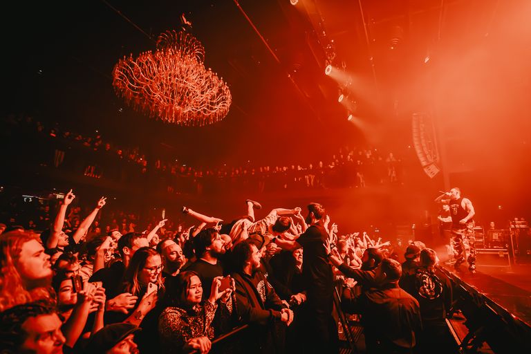 Parkway Drive performing live in Adelaide at Hindley Street Music Hall
